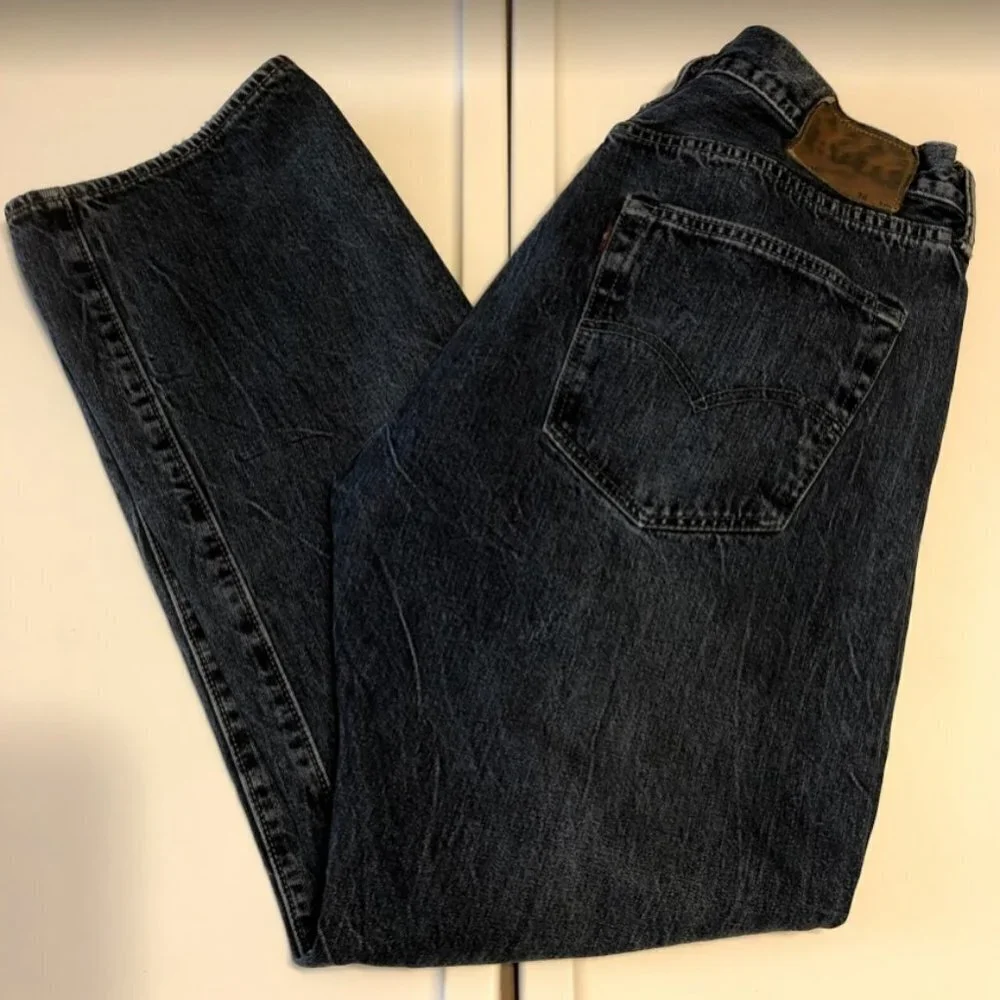 Levi's 501 Men's Denim Blue Jeans Original Fit